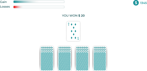 Pymetrics Games Cards Game Sample Question